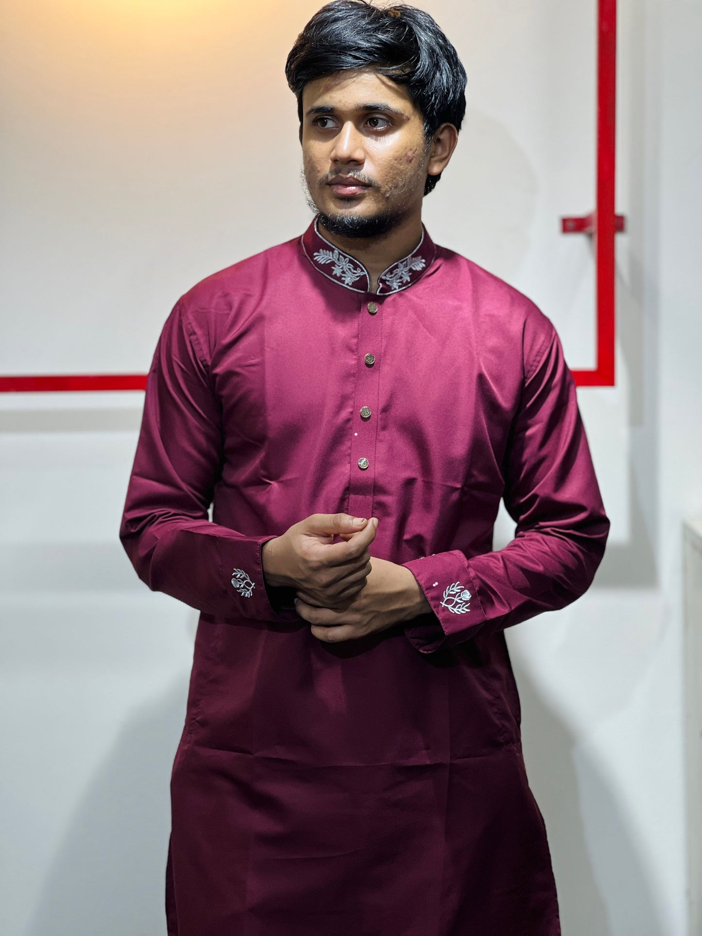 Premium Cotton Semi-Long Panjabi